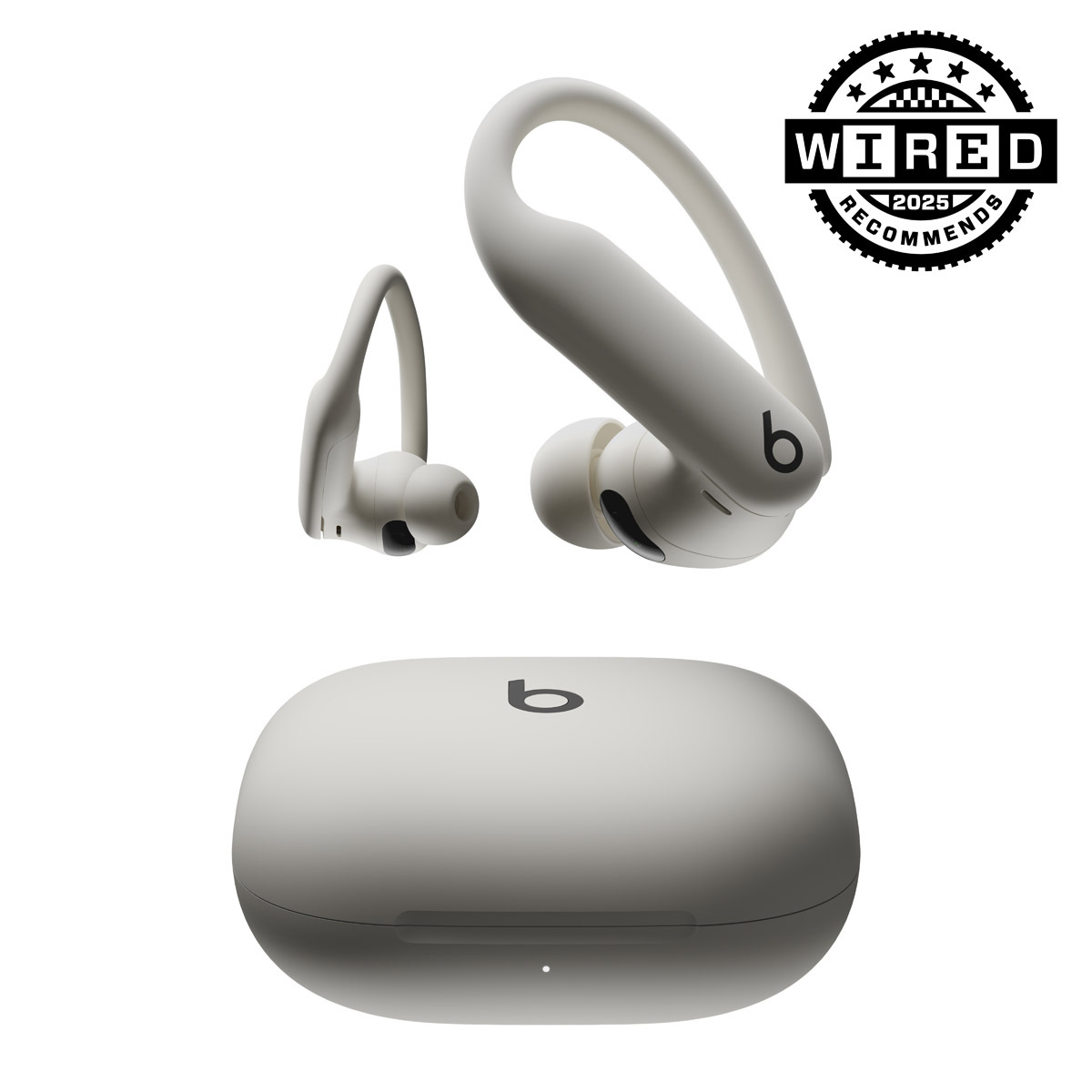 Close-up of Powerbeats Pro 2 in Quick Sand.
