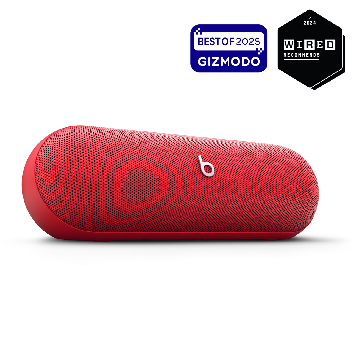 Close-up of Beats Pill in Statement Red